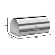 Morphy Richards Accents Roll Top Bread Bin Stainless Steel - Silver