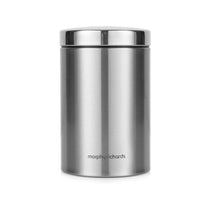 Morphy Richards Accents Kitchen Storage Canisters Set of 3 Stainless Steel Round - Silver