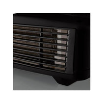 Swan Horizontal Fan Heater 3000W With 2 Heat Settings Adjustable Thermostat Overheating Protection - Black