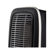 Swan Vertical Fan Heater With 2 Heat Settings Adjustable Thermostat 2000W - Black & Chrome