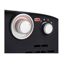 Swan Vertical Fan Heater With 2 Heat Settings Adjustable Thermostat 2000W - Black & Chrome