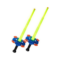 Nerf Fencing Duel Foam Swords Set Fencing Game For Kids Glow In The Dark Light - Multicolour