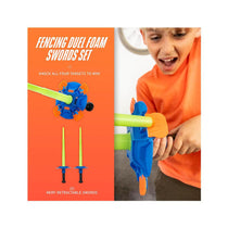 Nerf Fencing Duel Foam Swords Set Fencing Game For Kids Glow In The Dark Light - Multicolour