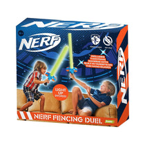 Nerf Fencing Duel Foam Swords Set Fencing Game For Kids Glow In The Dark Light - Multicolour