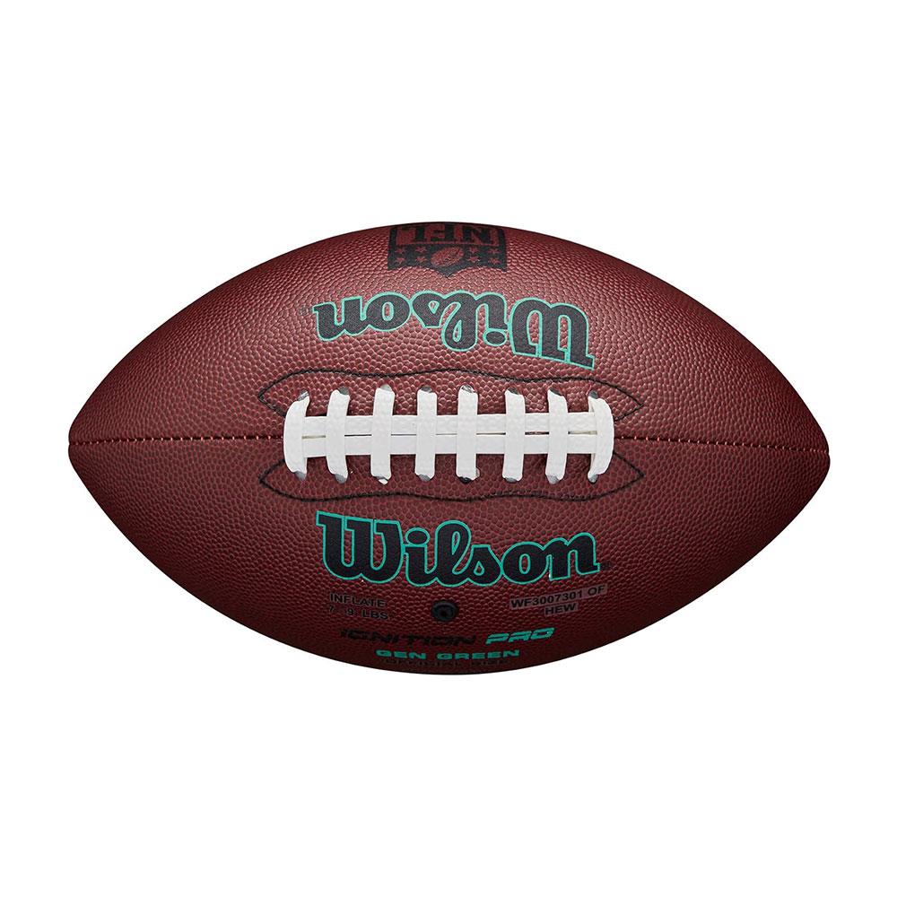 Wilson NFL Ignition Pro Eco American Football Ball Size Official - Brown/Navy