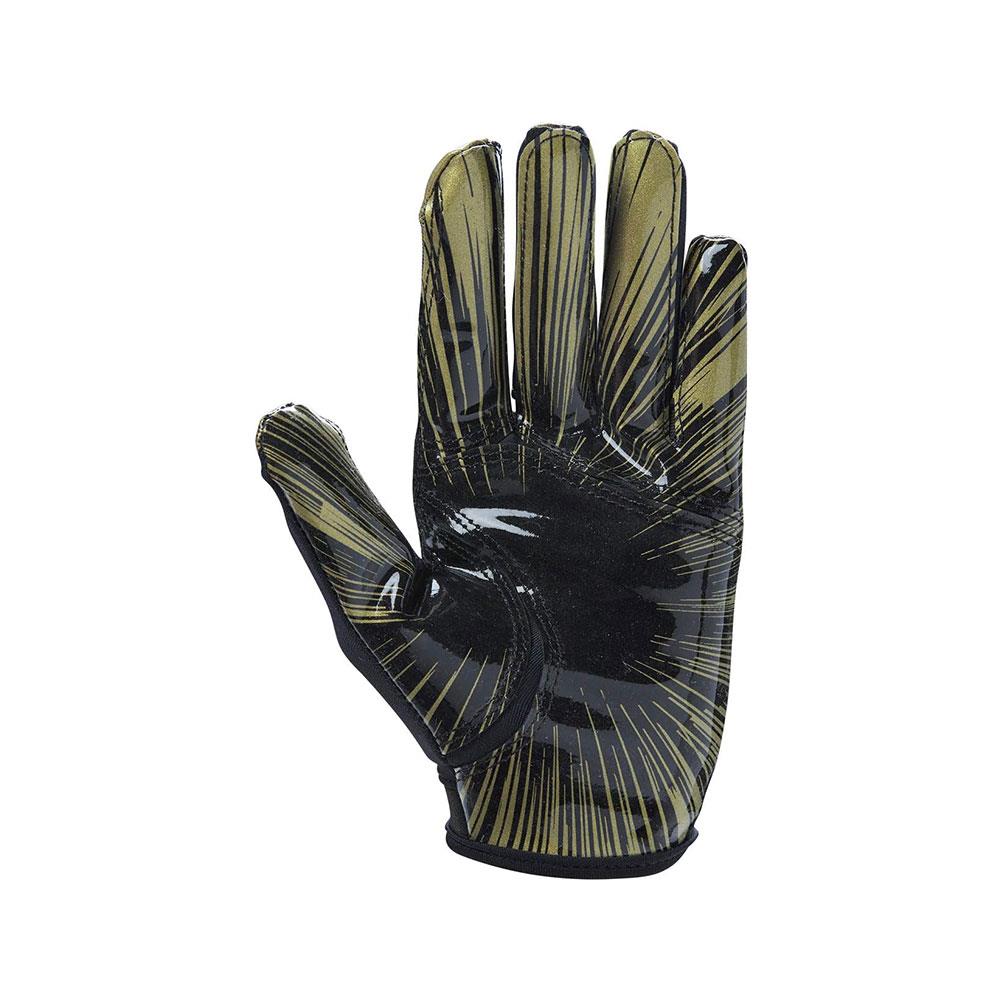 Wilson NFL Stretch Fit Receivers Gloves American Football Receiver Glove OSFA - Black/Gold Secondary image