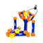 Nerf Slingshot Challenge Game Set With 1 Slingshot Balls 3 Nerf Foam Balls 6 Target Pins - Multicolour