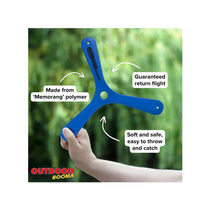 Wicked Outdoor Booma Classic Sports Boomerang 15-20 Metre Flight Range - Assorted
