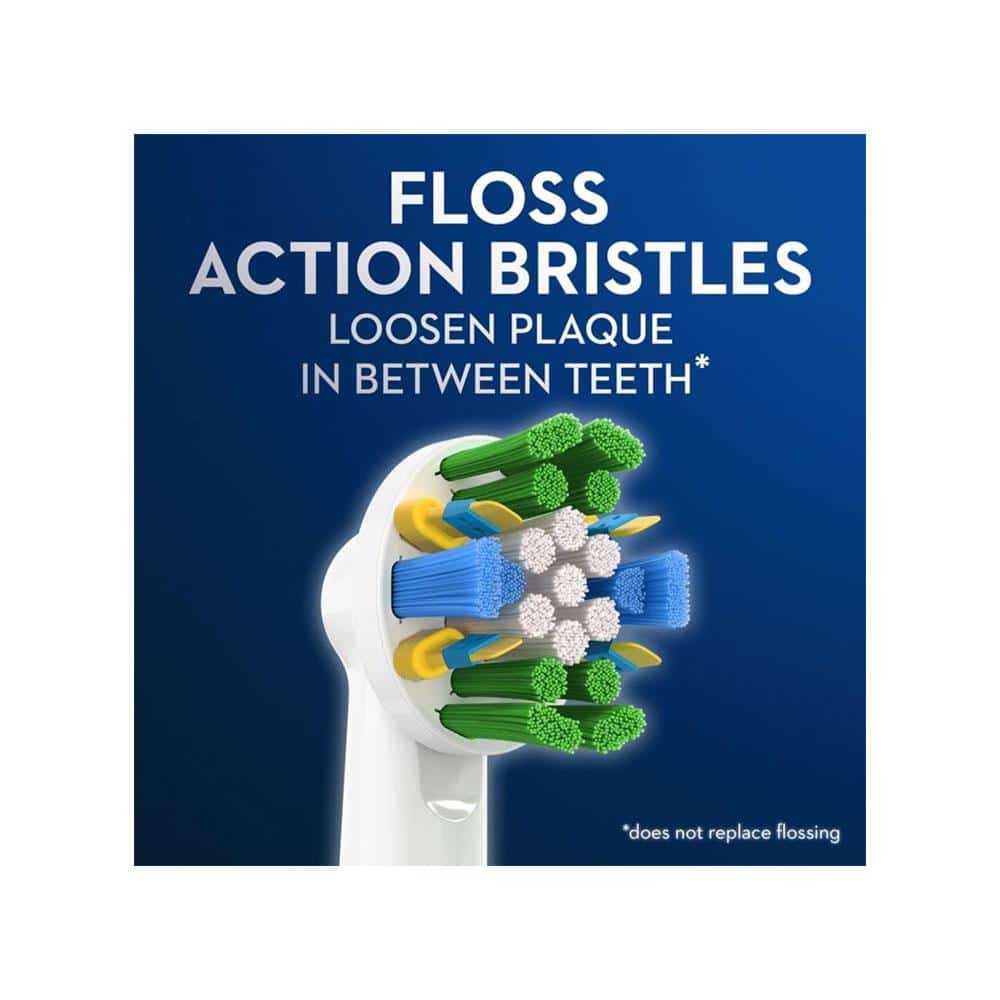 Oral-B Floss Action Electric Toothbrush Replacement Brush Heads 5 Pack - White Secondary image