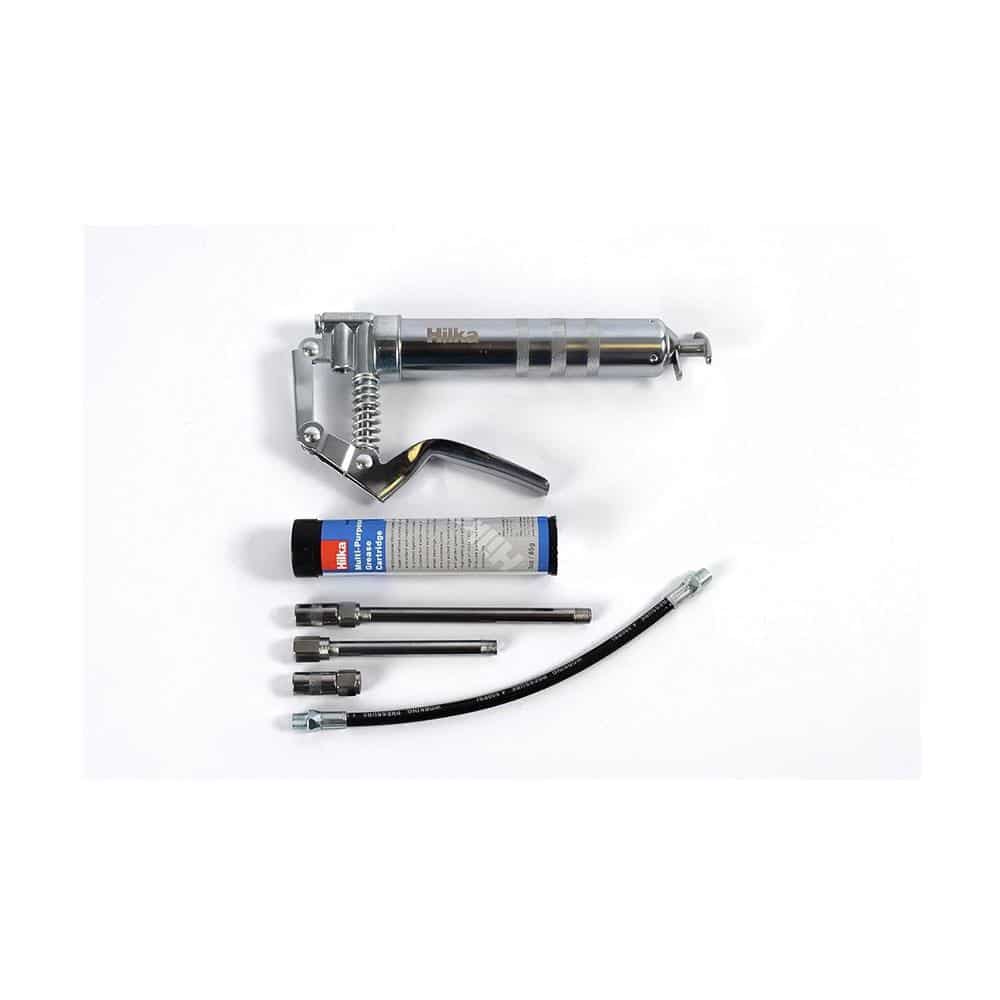 Hilka Manual Grease Gun Set - Silver/Black