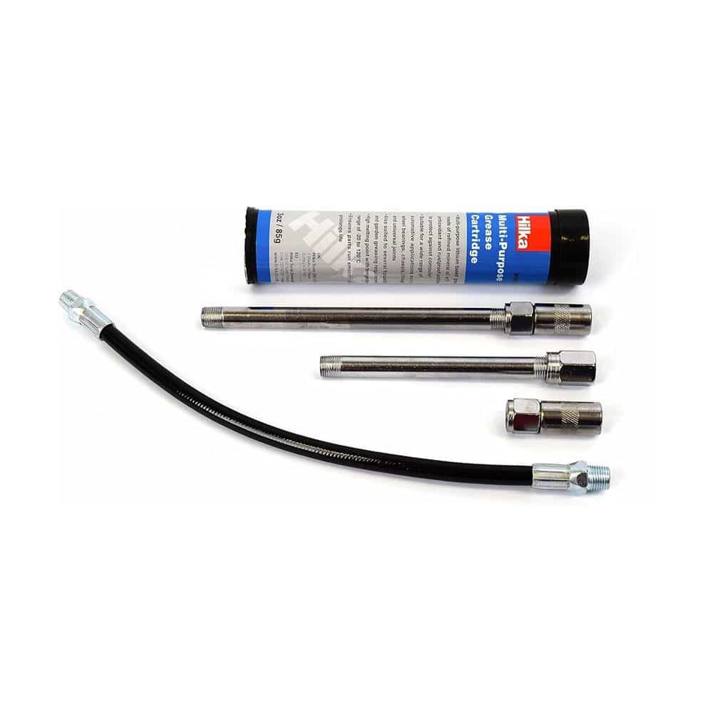 Hilka Manual Grease Gun Set - Silver/Black