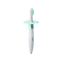 NUK Training Toothbrush Set Baby Dental Care Learning With Protective Ring 2 Pack - Multicolour