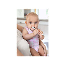 NUK Training Toothbrush Set Baby Dental Care Learning With Protective Ring 2 Pack - Multicolour