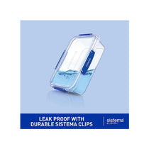 Sistema Klip It Plus Essentials Food Storage Containers 2.2 Litres 1 Litres 400ml Assorted 6 Piece - Clear