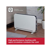 Black & Decker Portable Convection Heater 2200W 3 Heat Settings Adjustable Thermostat - White