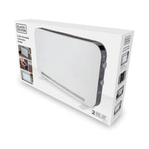 Black & Decker Portable Convection Heater 2200W 3 Heat Settings Adjustable Thermostat - White