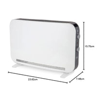 Black & Decker Portable Convection Heater 2200W 3 Heat Settings Adjustable Thermostat - White