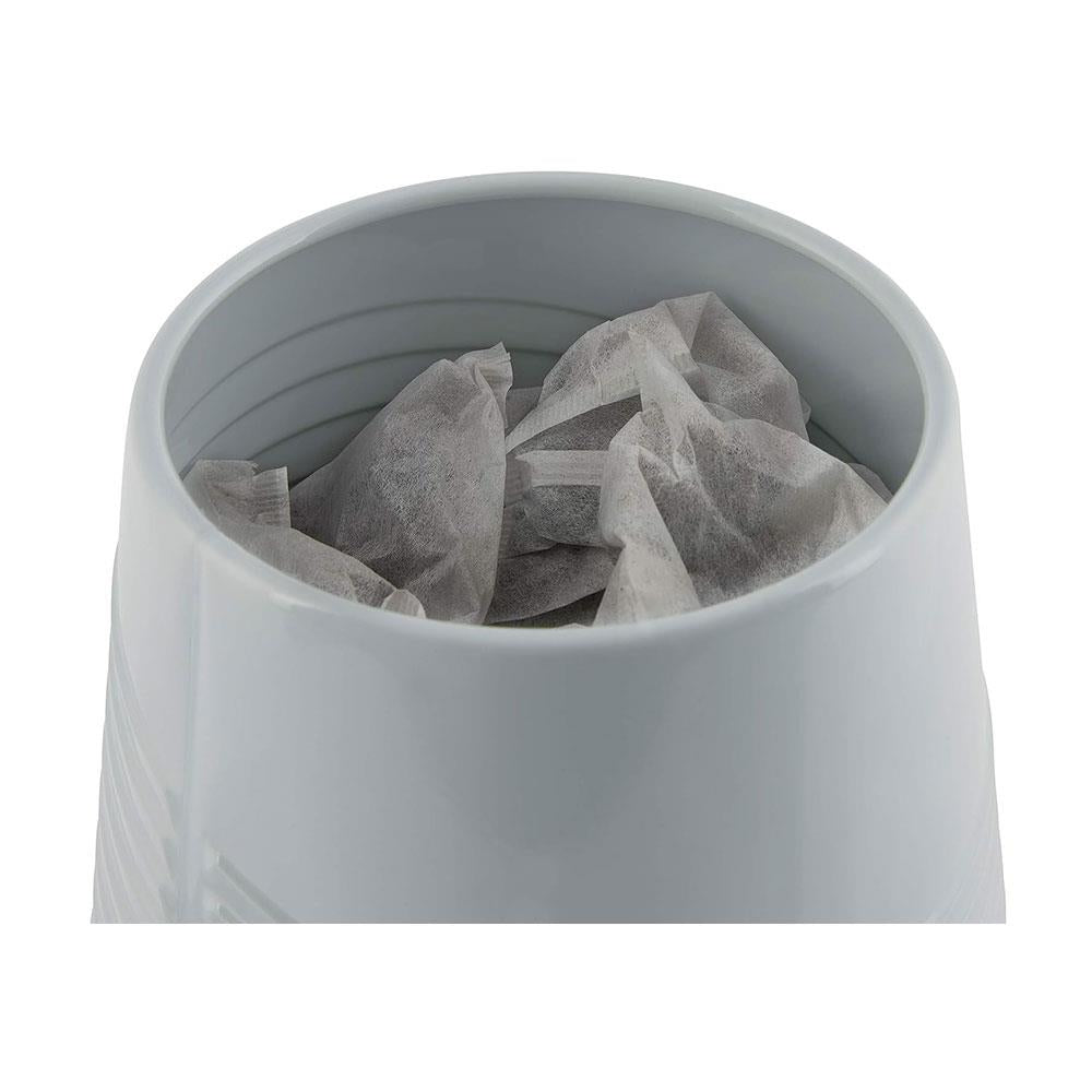 Morphy Richards Dune Tea Coffee Sugar Canisters Set of 3 Polished Stainless Steel - Sage Green