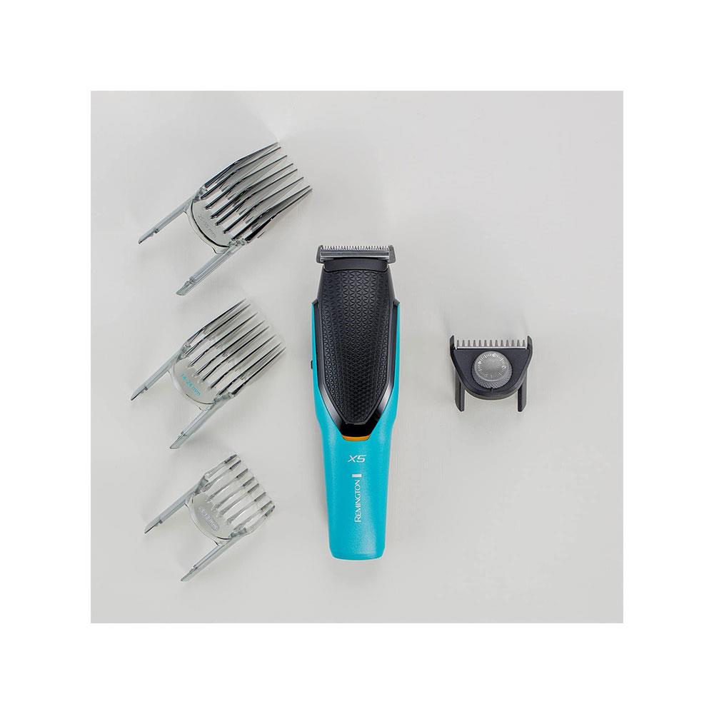 Remington Power X Series X5 Cord/Cordless Hair Clipper With Japanese Steel Blades 72 Cutting Lengths (0.5-35mm) - Blue