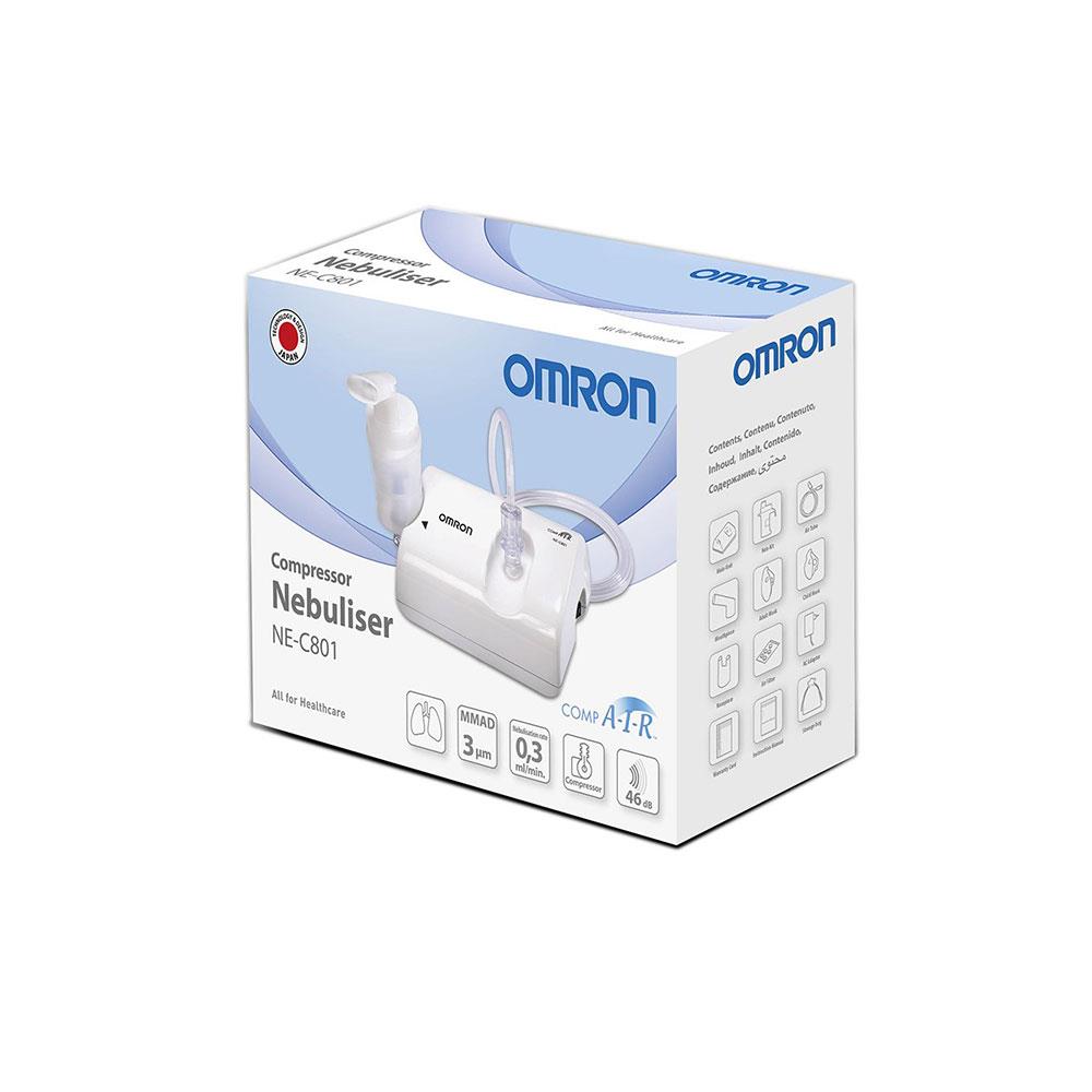 Omron CompAir Compressor Nebuliser To Treat At Home Cough & Cold Bronchitis Asthma & More - White