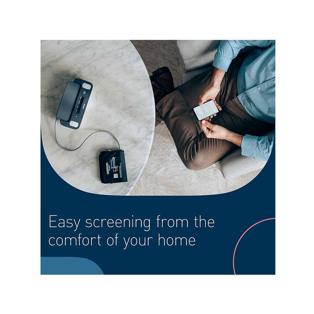 Omron Complete Smart Home Automatic Upper Arm Blood Pressure Monitor + ECG - Black & White