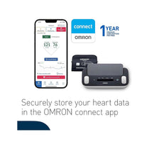 Omron Complete Smart Home Automatic Upper Arm Blood Pressure Monitor + ECG - Black & White