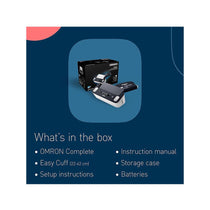 Omron Complete Smart Home Automatic Upper Arm Blood Pressure Monitor + ECG - Black & White