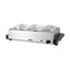 Tower 4 Tray Buffet Server Stainless Steel 4 Tray Design Detachable Pots  300W - Silver