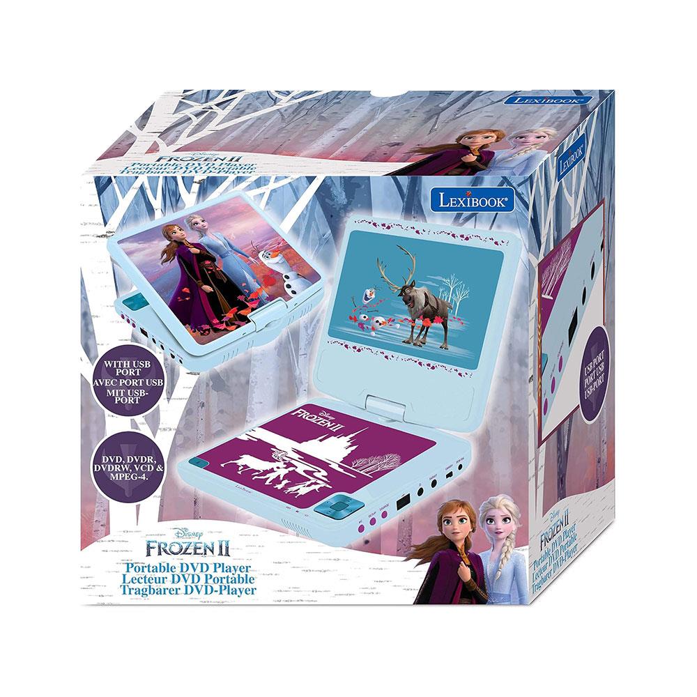 Lexibook Disney Frozen II Portable DVD Player With Car Adaptor And Remote - Multicolour