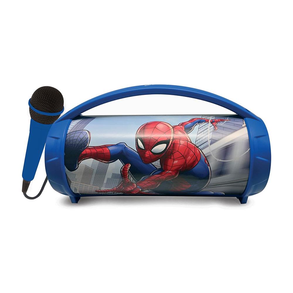 Lexibook Spider-Man Bluetooth Speakers With Lights & Mic - Blue