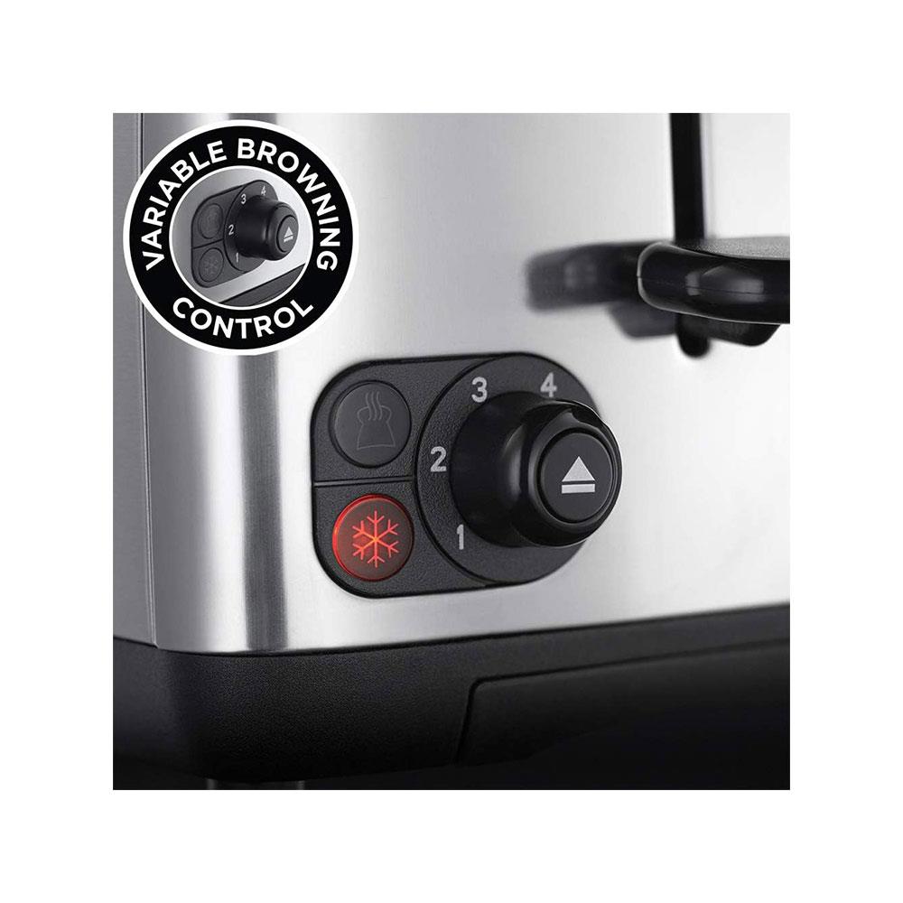 Russell Hobbs Adventure 2 Slice Toaster Stainless Steel 850W - Brushed & Polished