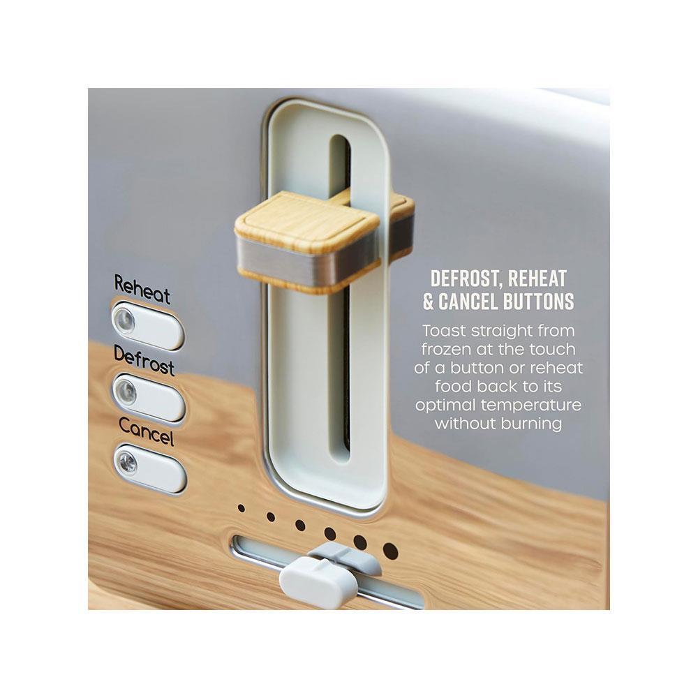 Swan Nordic Style 2 Slice Toaster With 6 Browning Levels 900W - Oatmeal