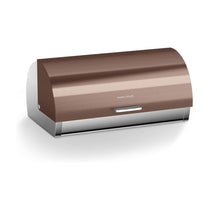 Morphy Richards Accents Roll Top Bread Bin Stainless Steel 39cm x 27cm x 19cm - Copper