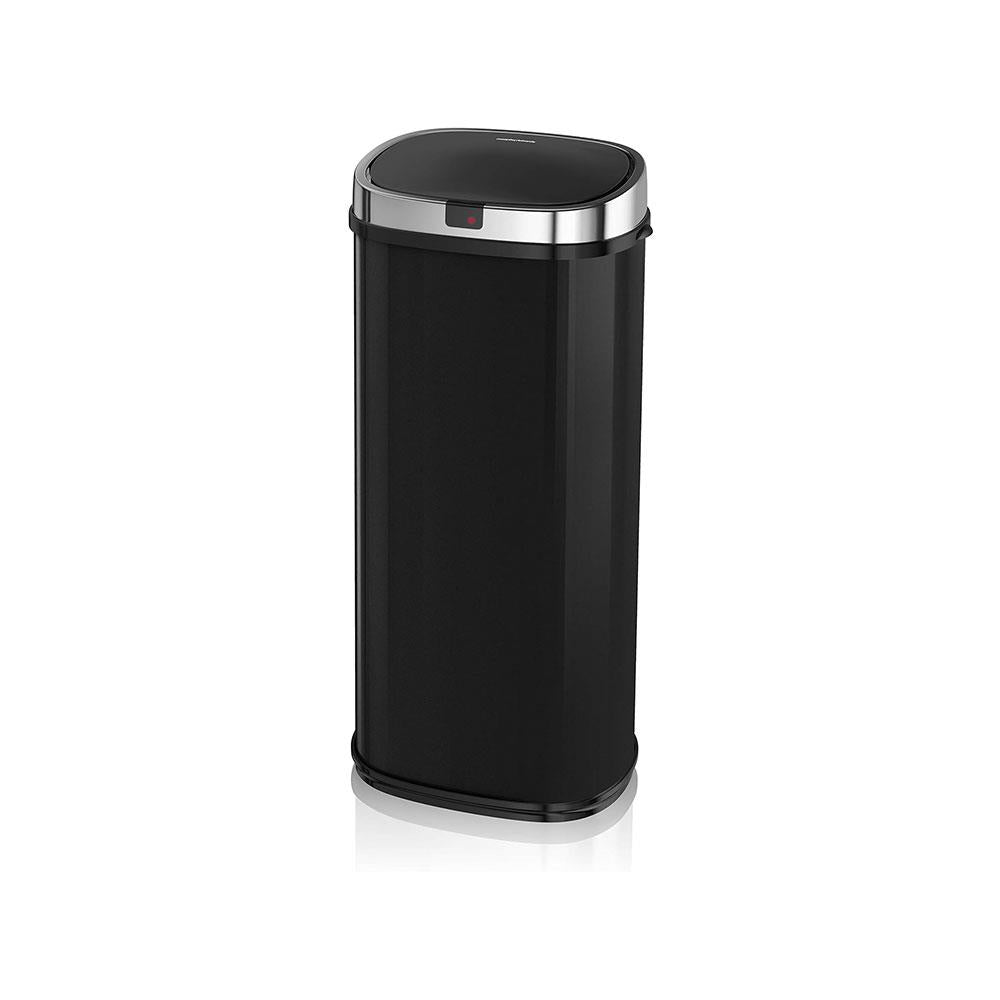 Morphy Richards Chroma Square Sensor Bin With Motion Sensing Technology & 3 Lemon-Scented Bin Liners 50 Litres - Black
