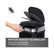Morphy Richards Chroma Square Sensor Bin With Motion Sensing Technology & 3 Lemon-Scented Bin Liners 50 Litres - Black