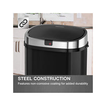 Morphy Richards Chroma Square Sensor Bin With Motion Sensing Technology & 3 Lemon-Scented Bin Liners 50 Litres - Black