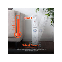 Warmlite 11 Fin Portable Oil-Filled Radiator 2500W With 3 Heat Settings & Adjustable Thermostat - White