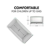 Hauck Dream N Play Plus Travel Cot For Babies & Toddlers With XL Hatch Travel Bag From Birth Up To 15kg - Dusty Mint