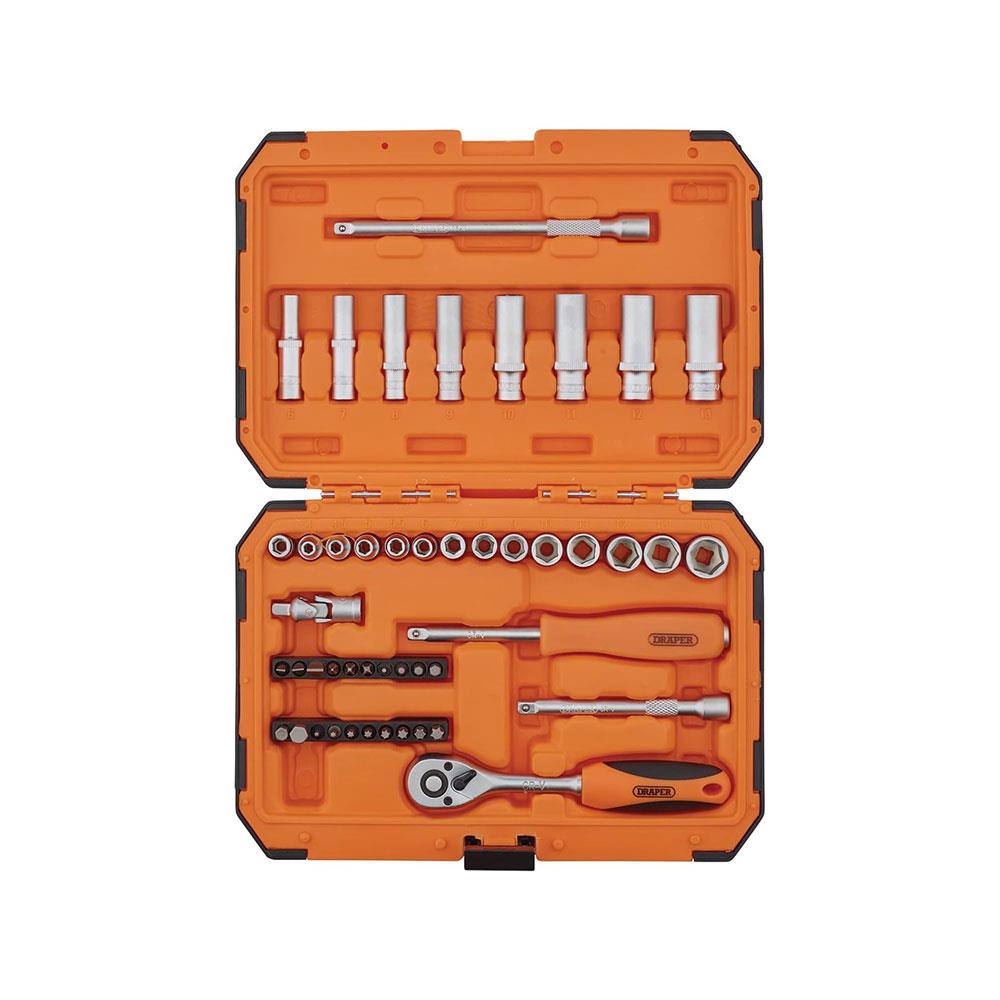 Draper HI-TORQ 6 Point Socket Set 1/4 Inch - 47 Piece Secondary image
