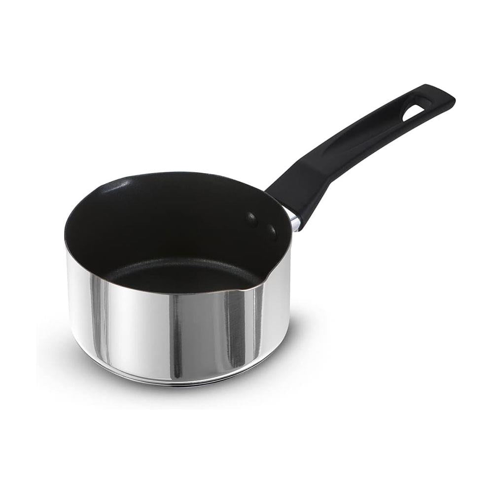 Prestige 9 X Tougher Stainless Steel 14cm Milkpan Non-Stick Titanium Coating - Silver Main image
