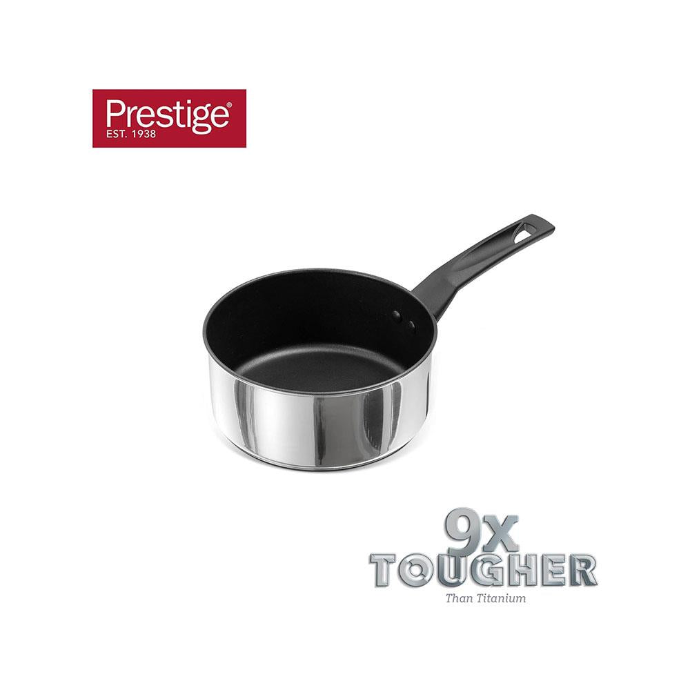 Prestige 9 X Tougher Stainless Steel 14cm Milkpan Non-Stick Titanium Coating - Silver Secondary image