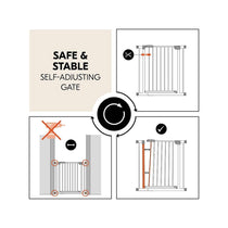 Hauck Open N Stop 2 Practical Manually Locking Baby Safety Gate 75-80cm - Black