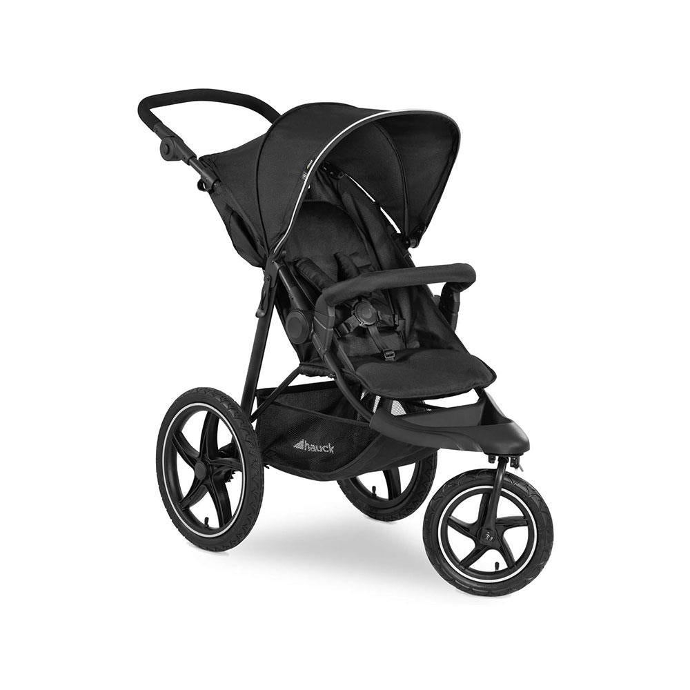 Hauck Runner 2 Robust All Terrain Pushchair With Raincover XL Pneumatic Air Wheels From Birth Up To 22kg - Black Main image