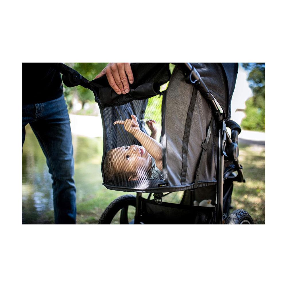 Hauck Runner 2 Robust All Terrain Pushchair With Raincover XL Pneumatic Air Wheels From Birth Up To 22kg - Black Secondary image