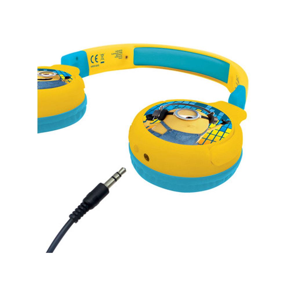 Lexibook Despicable Me Minions Bluetooth & Wired Foldable Kids Headphones - Yellow