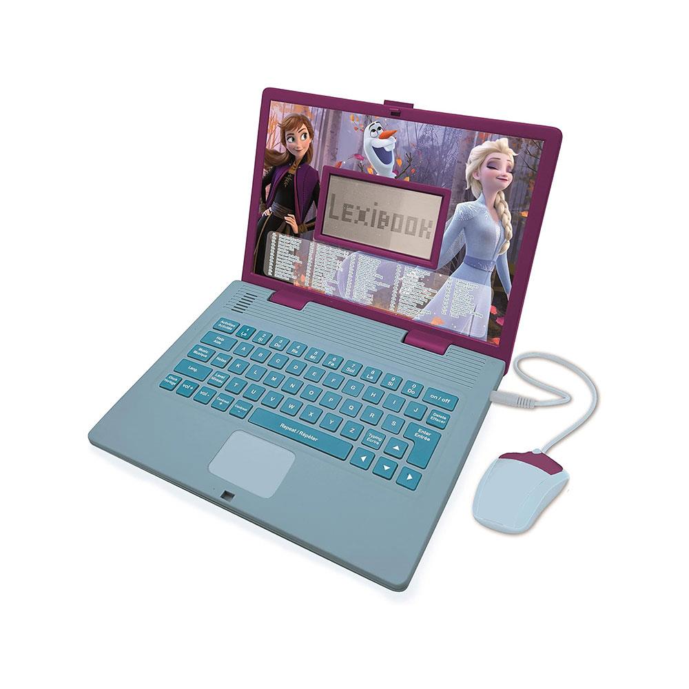 Lexibook Disney Frozen II Bilingual Educational Laptop With 124 Activites - Blue/Purple Main image
