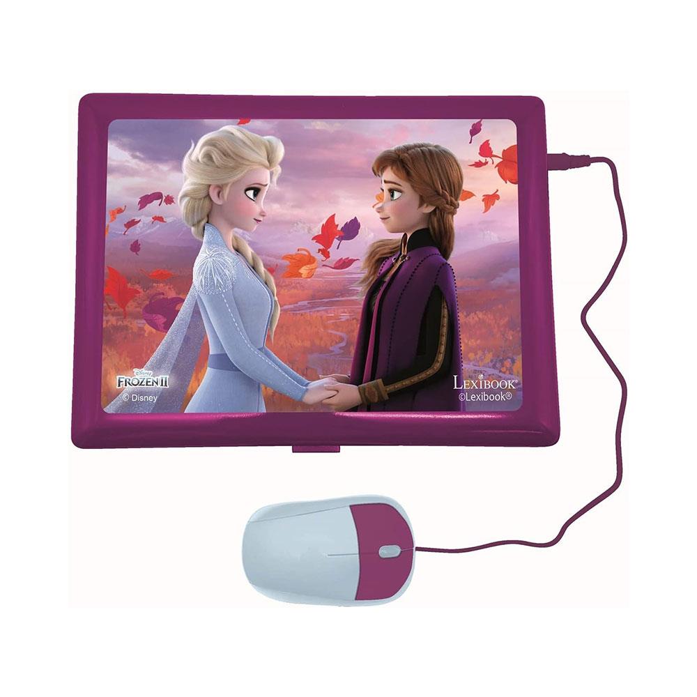 Lexibook Disney Frozen II Bilingual Educational Laptop With 124 Activites - Blue/Purple
