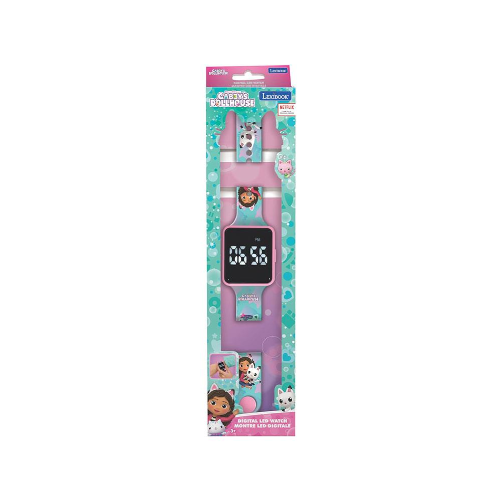 Lexibook Gabby's Dollhouse LED Digital Kids Watch - Multicolour