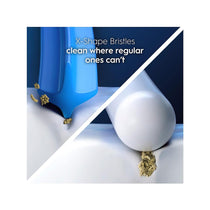 Oral-B Pro Cross Action Electric Toothbrush Head X-Shape & Angled Bristles Pack of 4 - Black