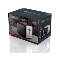 Tower Cavaletto 2 Slice Toaster Stainless Steel 850W - Black & Rose Gold